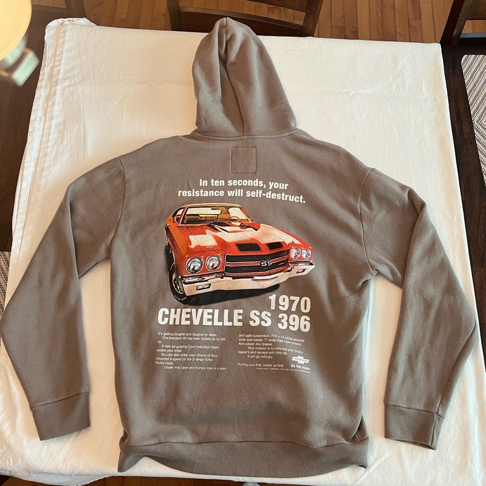 Men’s Hollister Chevelle decal hoodie. Size L